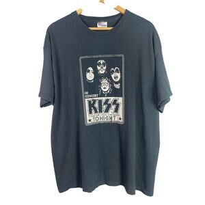 Vintage 2005 KISS In Concert band T Shirt Black XL